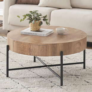 Round Standard (30 - 50 in.) Coffee Tables You'll Love - Wayfair Canada